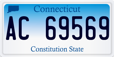 CT license plate AC69569