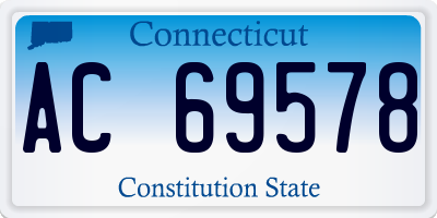 CT license plate AC69578