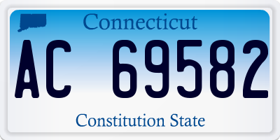CT license plate AC69582