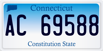 CT license plate AC69588