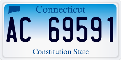 CT license plate AC69591