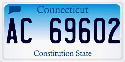 CT license plate AC69602