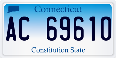 CT license plate AC69610