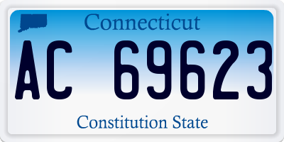 CT license plate AC69623