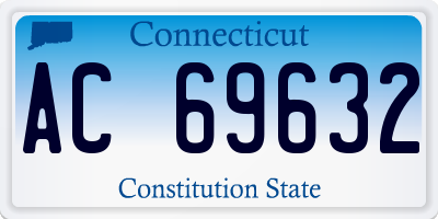 CT license plate AC69632