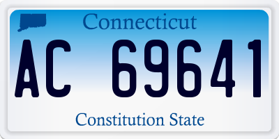 CT license plate AC69641