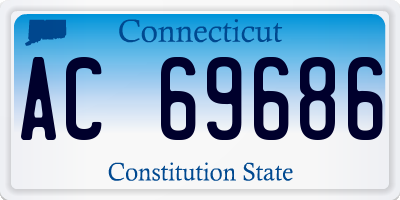 CT license plate AC69686