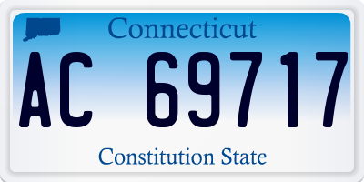 CT license plate AC69717