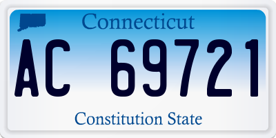 CT license plate AC69721