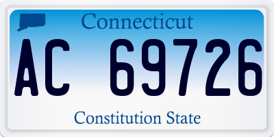 CT license plate AC69726