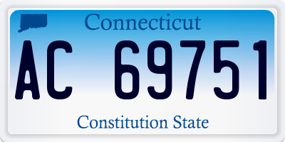 CT license plate AC69751