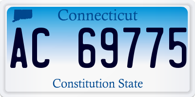 CT license plate AC69775