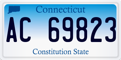 CT license plate AC69823