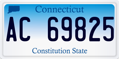 CT license plate AC69825