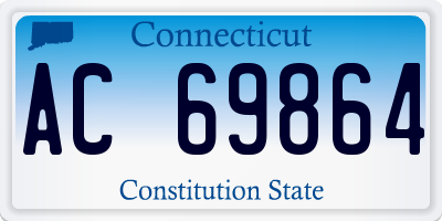 CT license plate AC69864