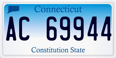 CT license plate AC69944