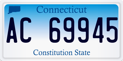 CT license plate AC69945