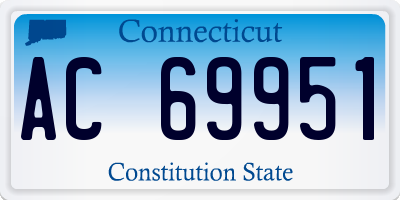 CT license plate AC69951