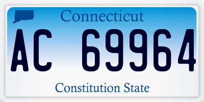 CT license plate AC69964