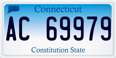 CT license plate AC69979