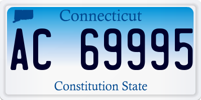 CT license plate AC69995