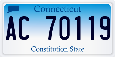 CT license plate AC70119