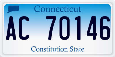 CT license plate AC70146