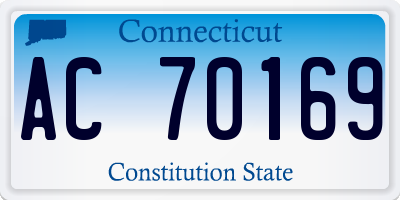 CT license plate AC70169