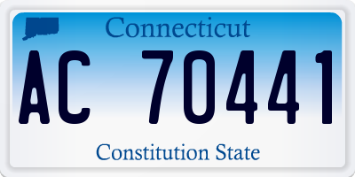 CT license plate AC70441