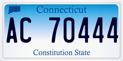 CT license plate AC70444