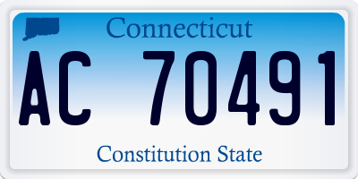 CT license plate AC70491