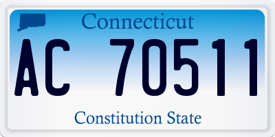 CT license plate AC70511