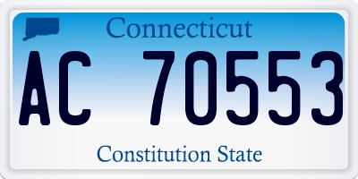 CT license plate AC70553