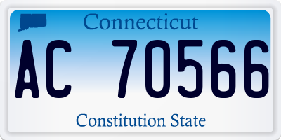 CT license plate AC70566