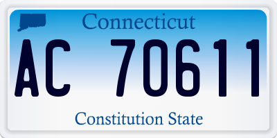 CT license plate AC70611