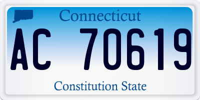 CT license plate AC70619