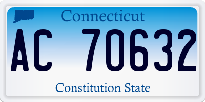 CT license plate AC70632