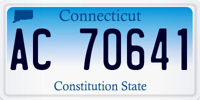 CT license plate AC70641
