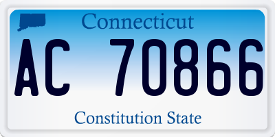 CT license plate AC70866