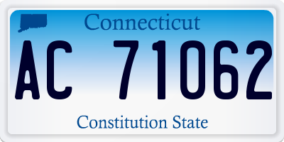 CT license plate AC71062