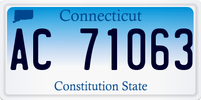 CT license plate AC71063