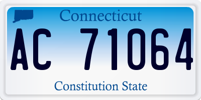 CT license plate AC71064