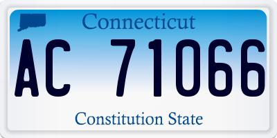 CT license plate AC71066