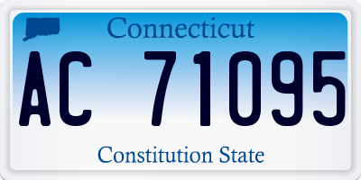 CT license plate AC71095