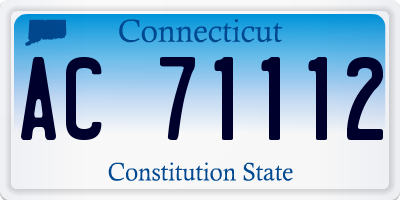 CT license plate AC71112