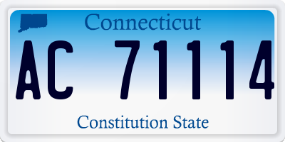 CT license plate AC71114