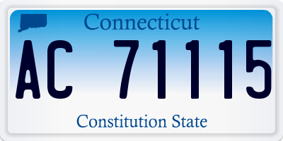 CT license plate AC71115