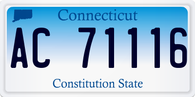 CT license plate AC71116