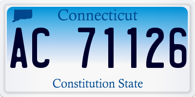 CT license plate AC71126