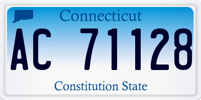 CT license plate AC71128